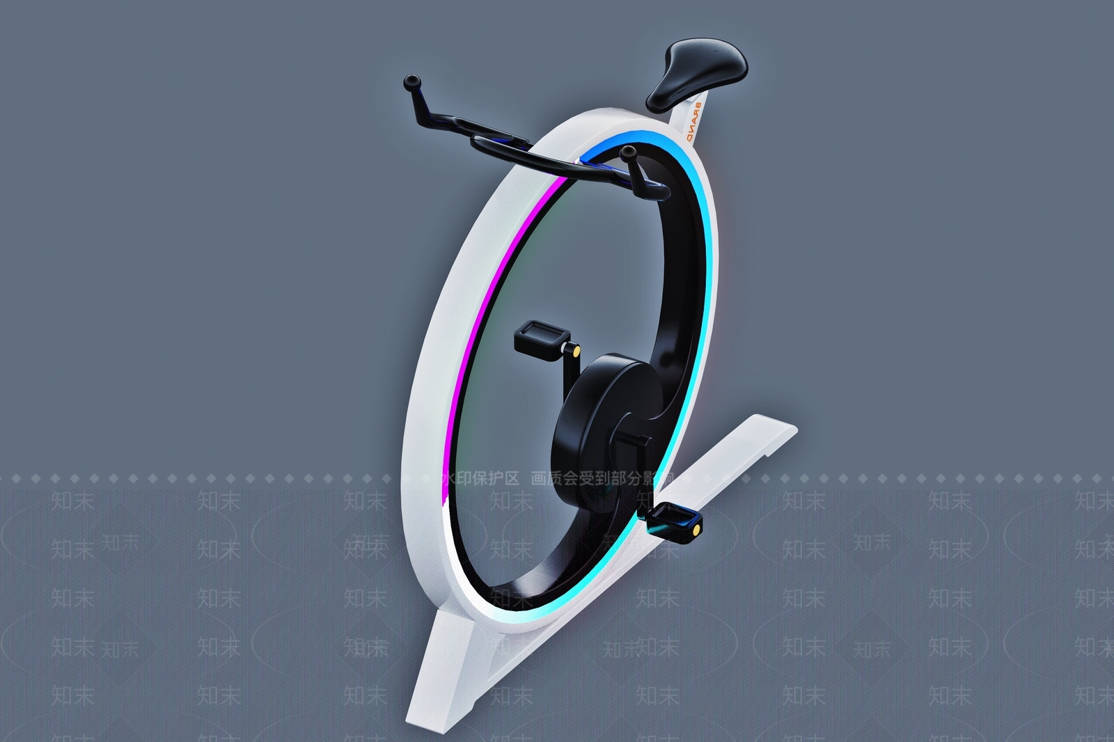 现代健身器材3D模型下载【ID:993635509】
