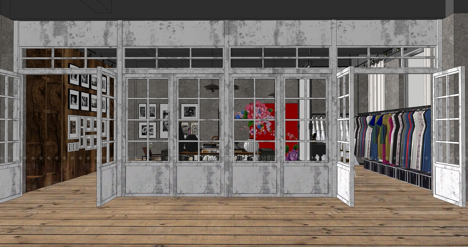 现代摄影店SU模型下载【ID:193650171】