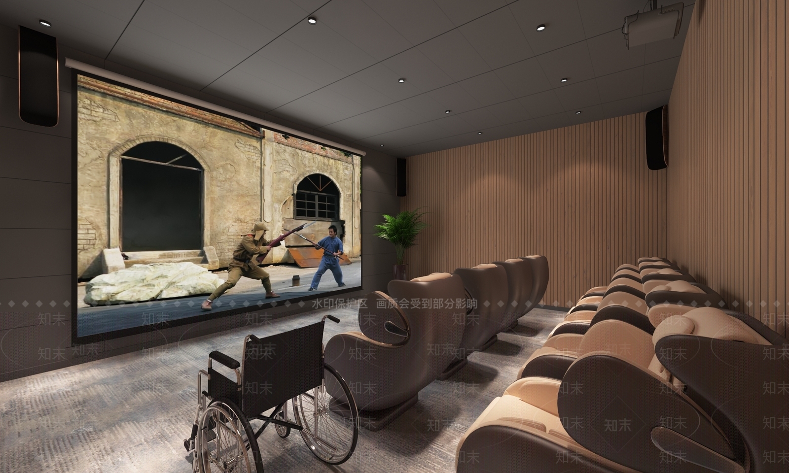 现代电影院3D模型下载【ID:593651119】