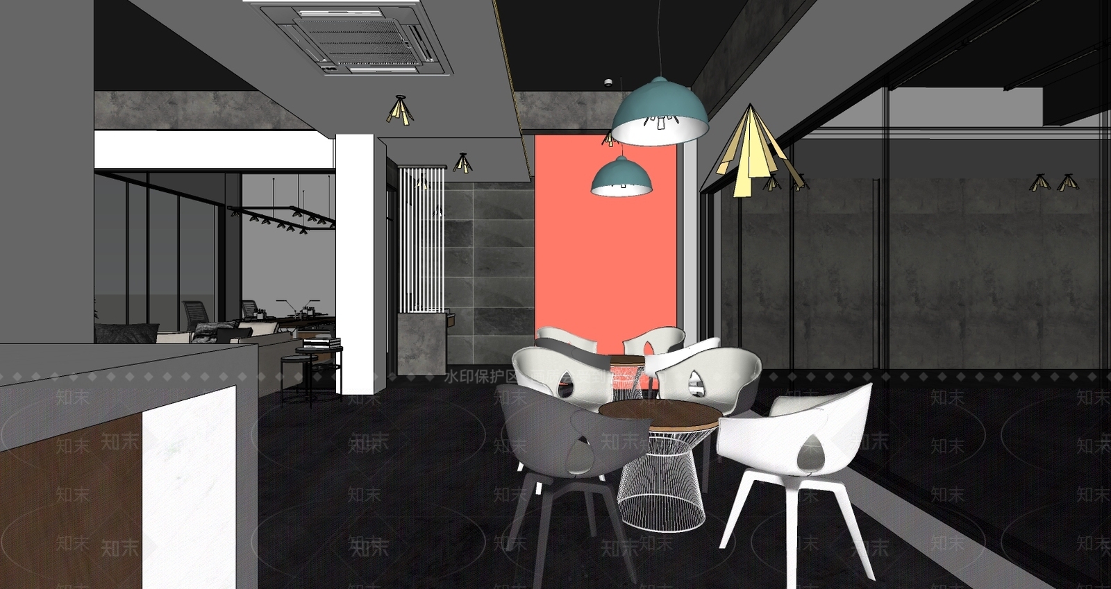 现代汽车展厅SU模型下载【ID:493654846】