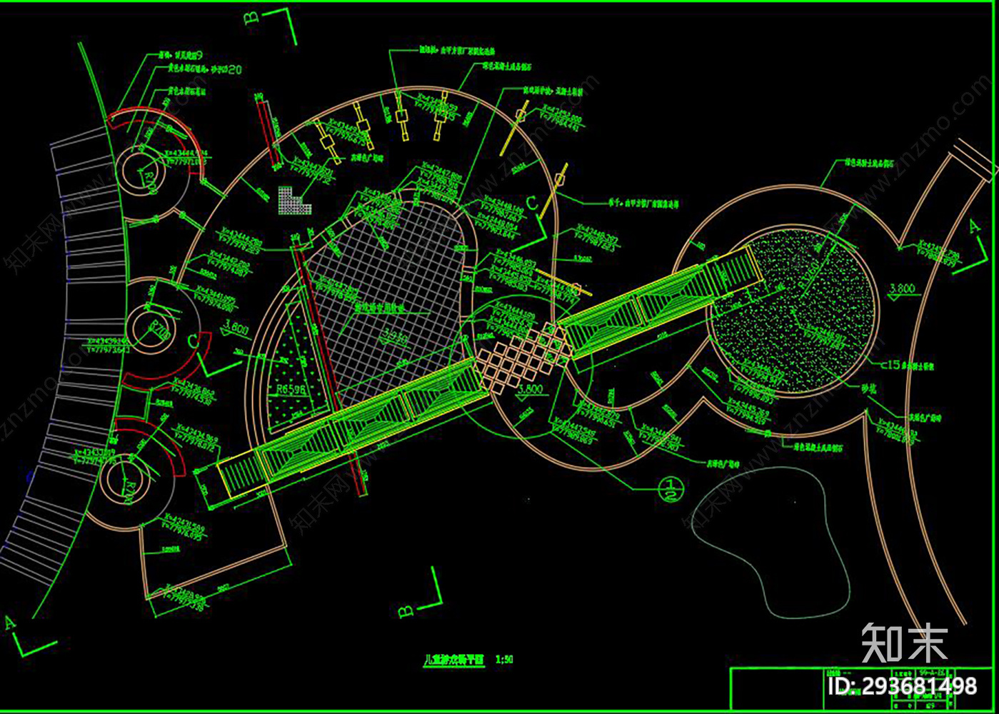 儿童游戏场施工图下载【ID:293681498】