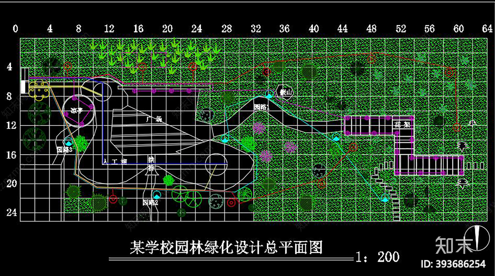 某学校cad施工图下载【ID:393686254】