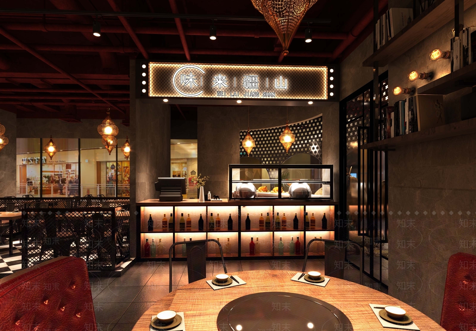 工业风烤肉店3D模型下载【ID:393689437】