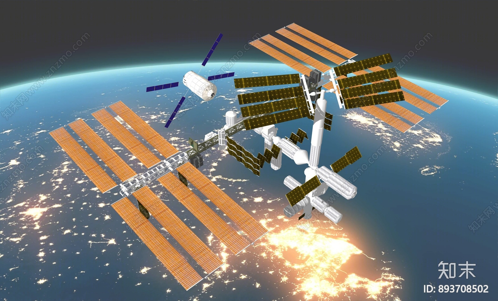 现代太空SU模型下载【ID:893708502】