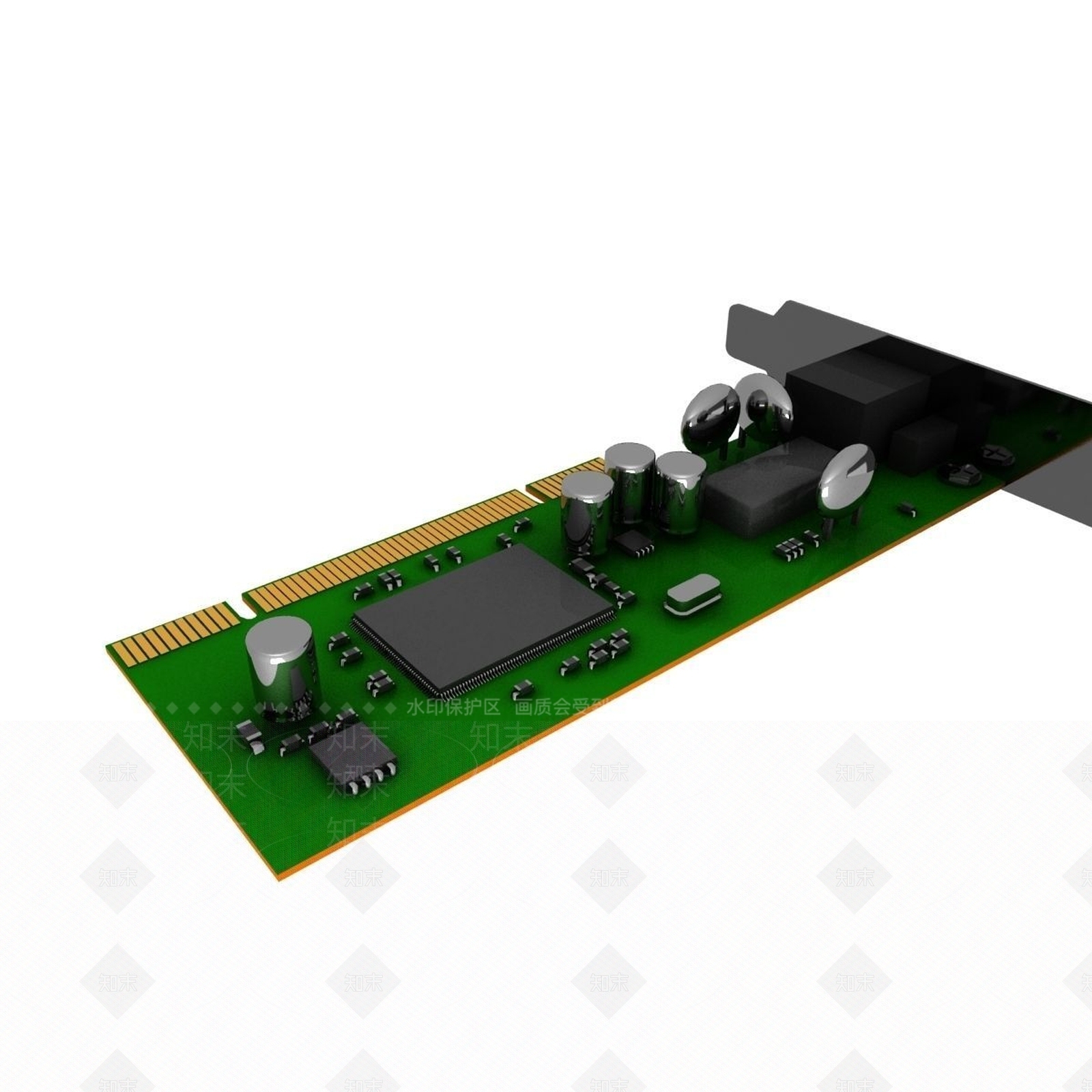 现代电脑内存配件3D模型下载【ID:593712930】