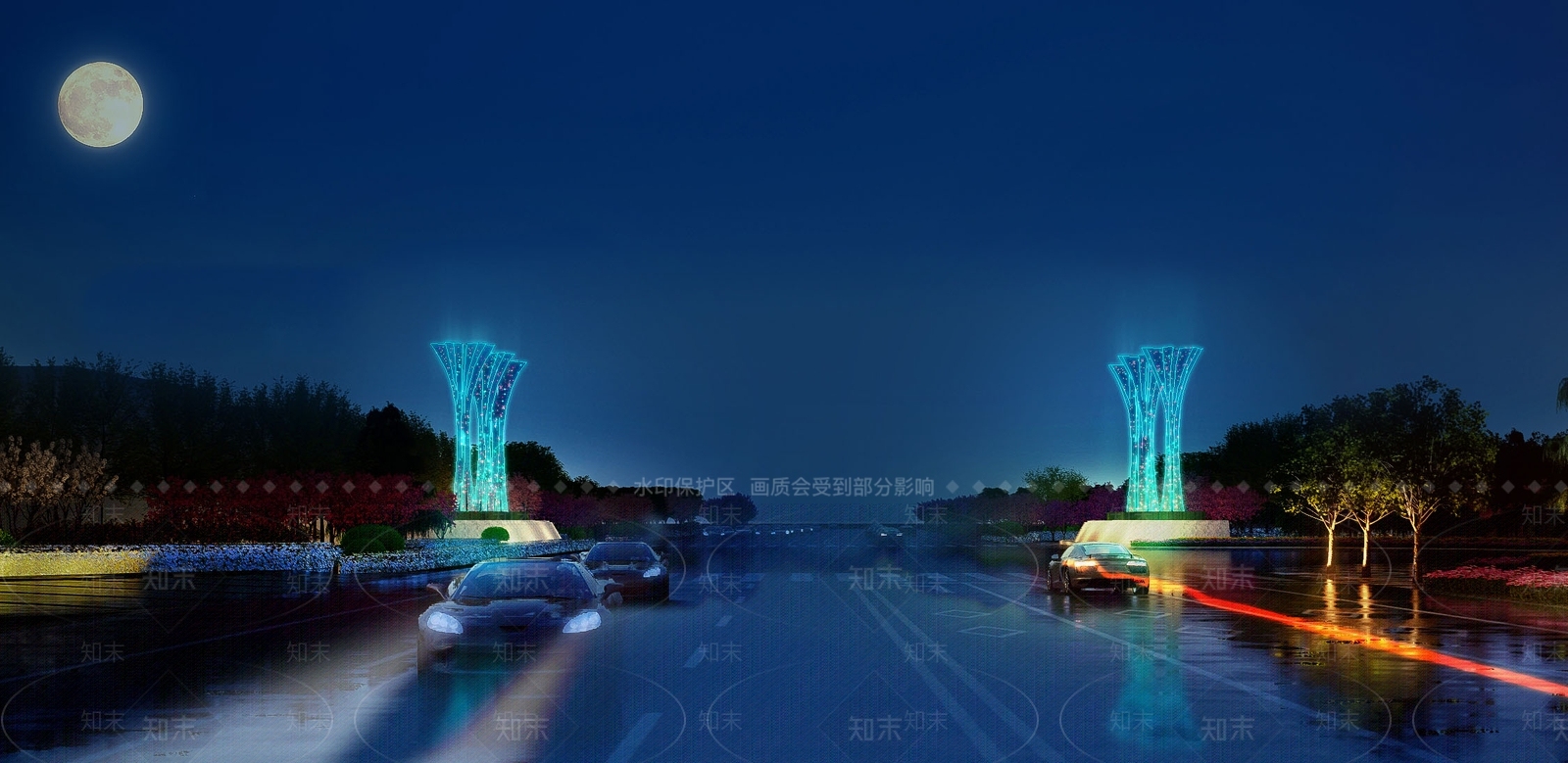 现代雕塑小品SU模型下载【ID:693752646】