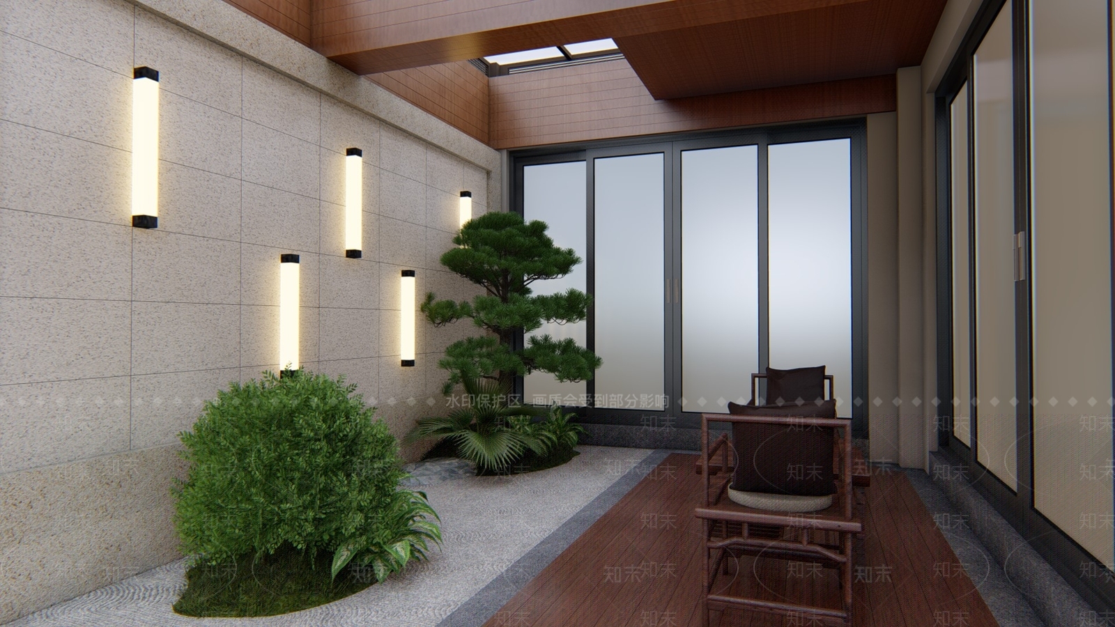 新中式玄关SU模型下载【ID:893765208】