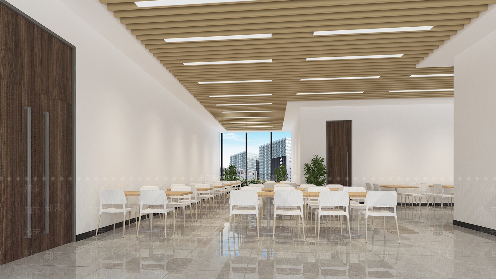 现代食堂3D模型下载【ID:793769704】