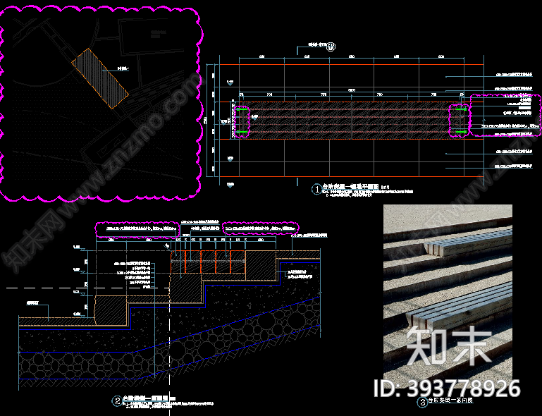 台阶cad施工图下载【ID:393778926】