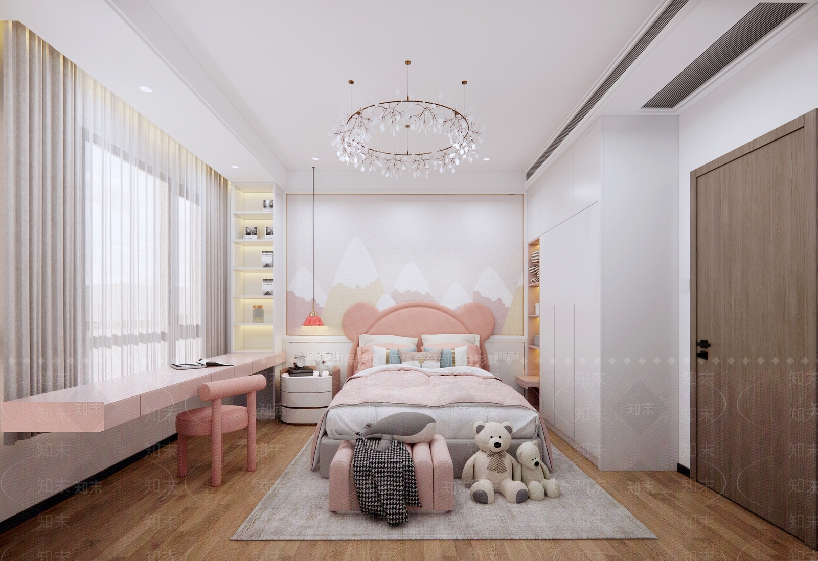 现代儿童房SU模型下载【ID:893789861】