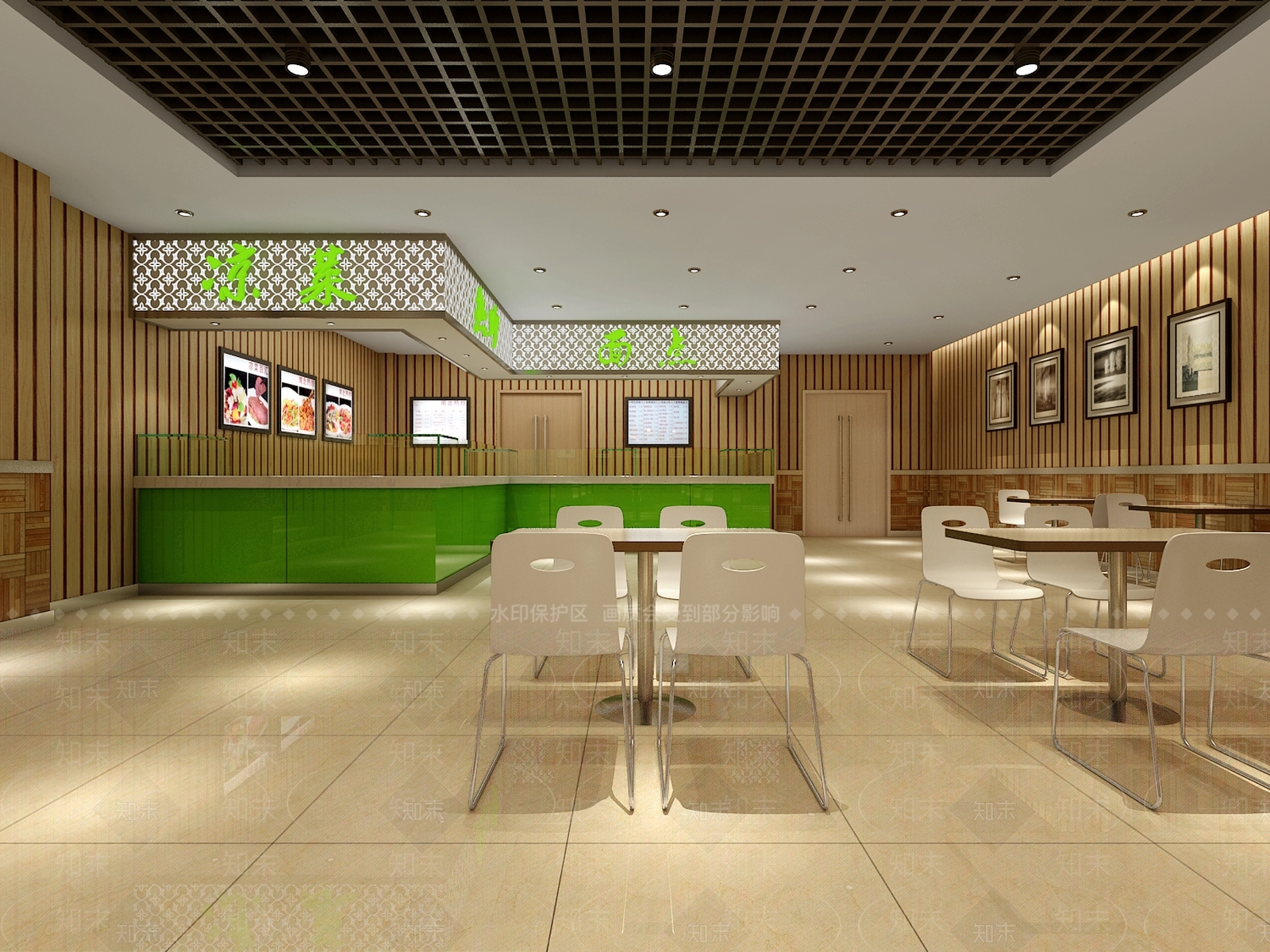 现代食堂3D模型下载【ID:793799785】