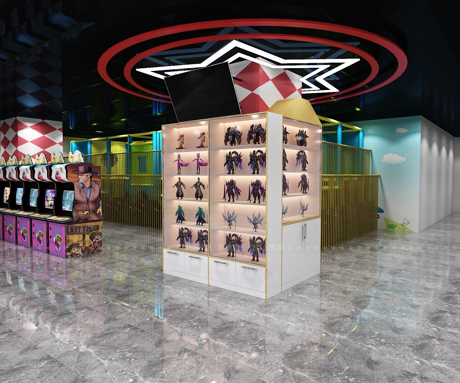 现代玩具礼品店3D模型下载【ID:693800994】