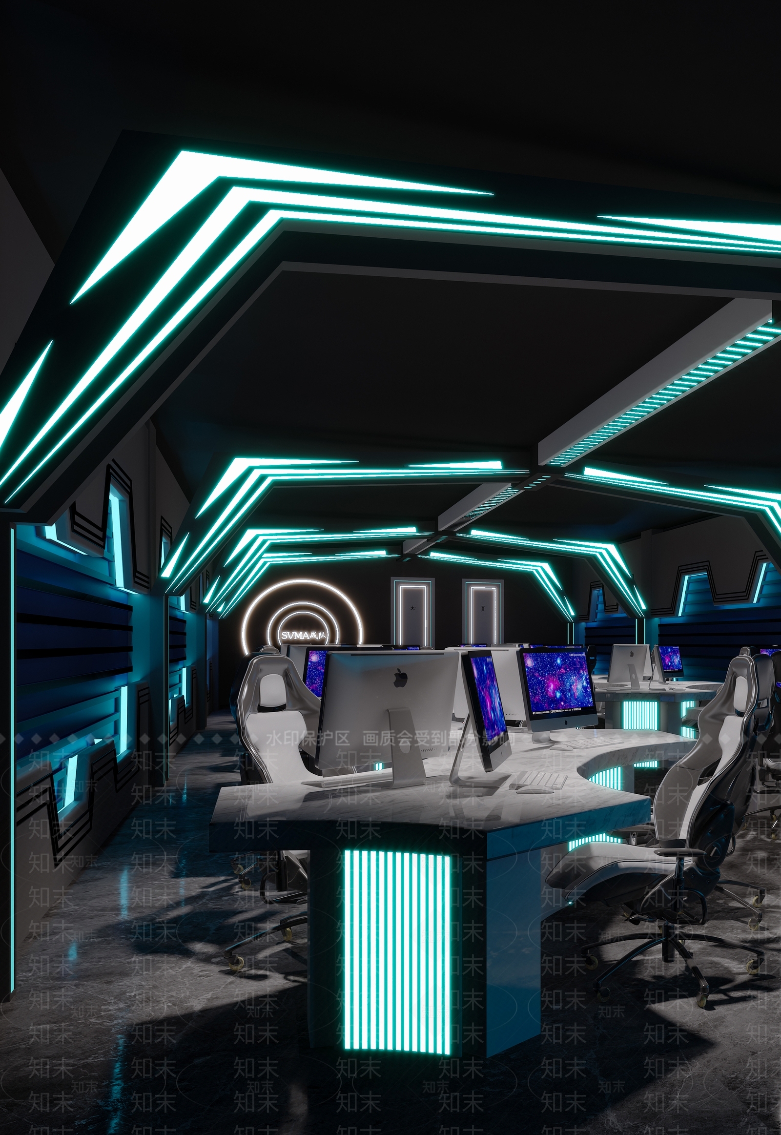 现代网咖3D模型下载【ID:993803230】