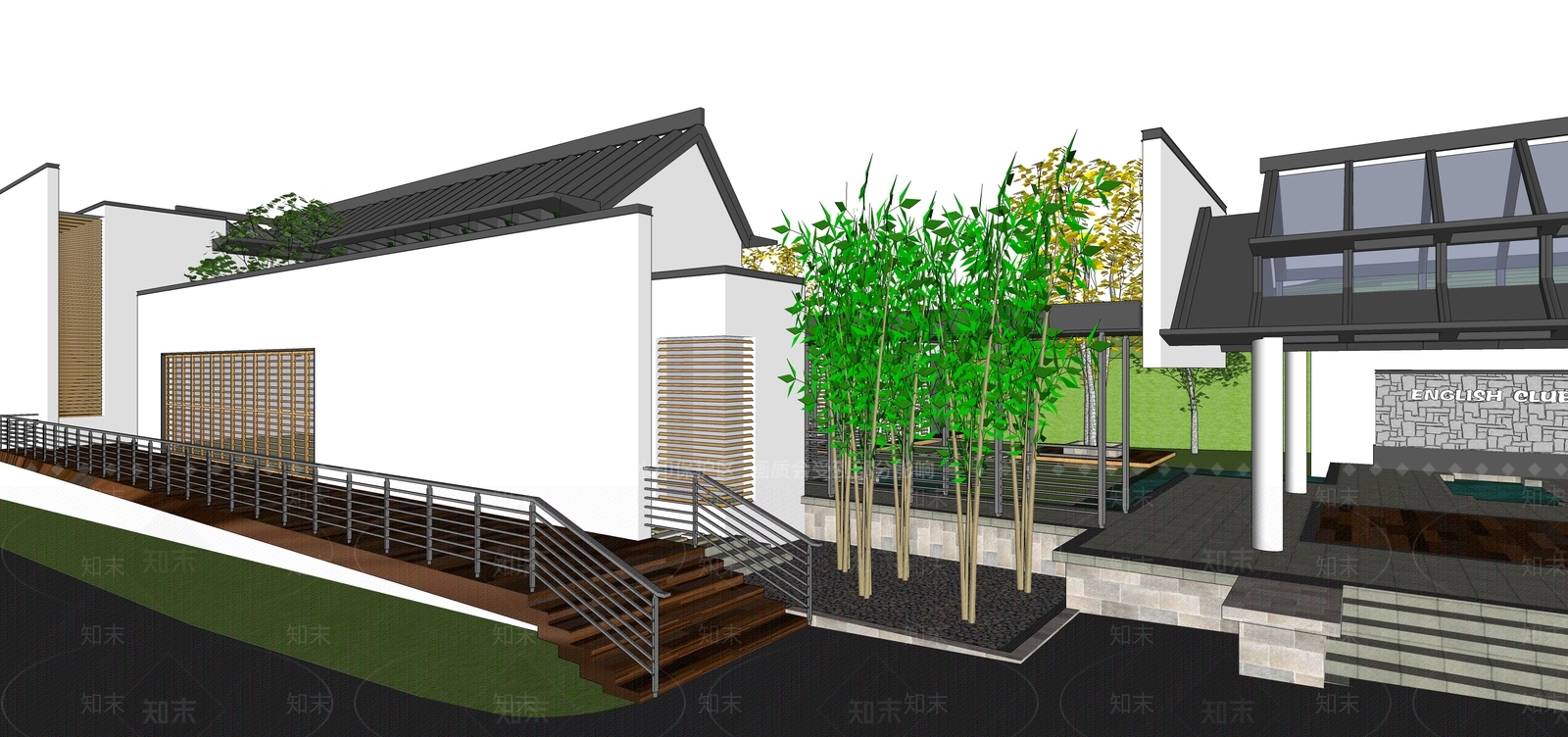 中式俱乐部SU模型下载【ID:293805321】
