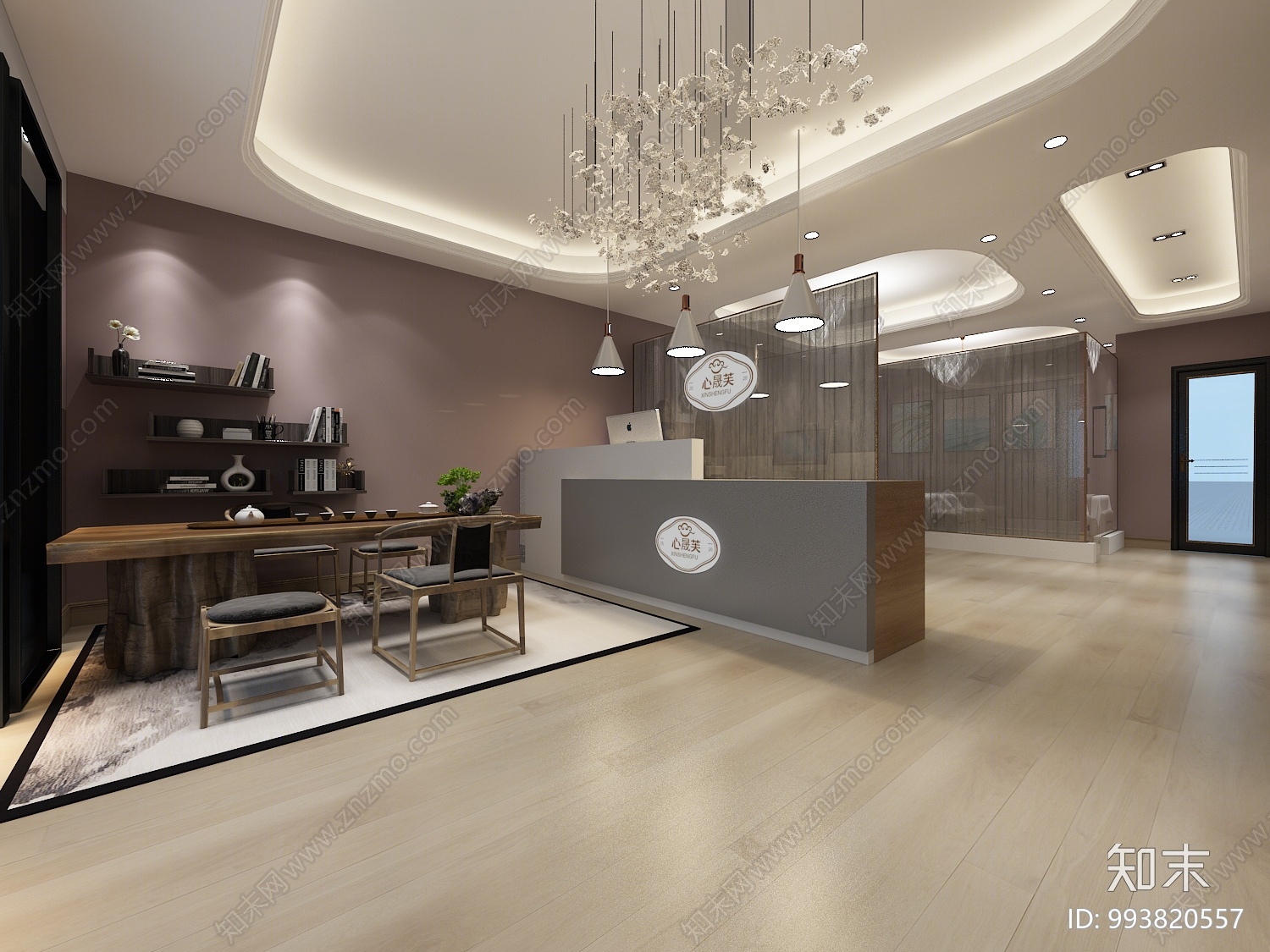 现代美容美甲美发店3D模型下载【ID:993820557】