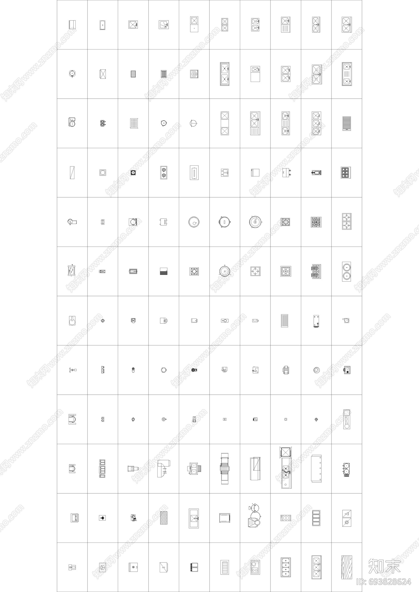 厨具cad施工图下载【ID:693828624】