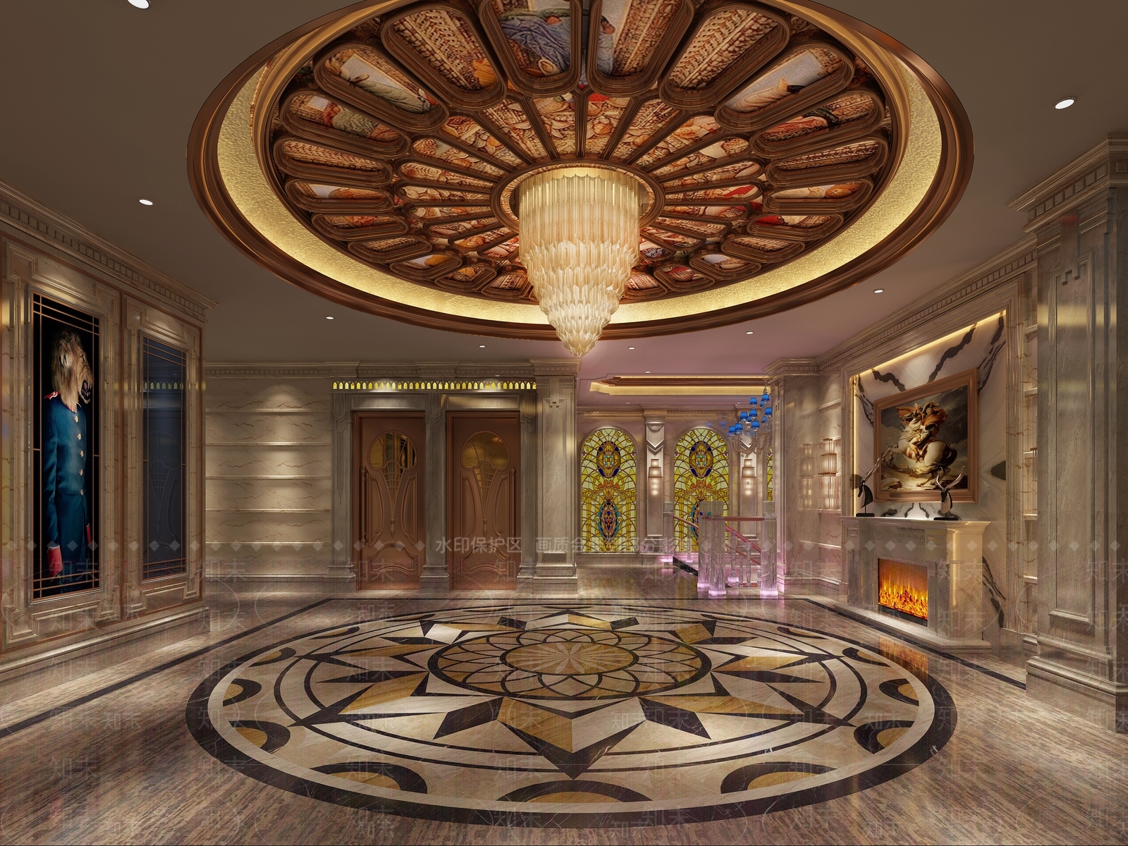 欧式古典足浴会所3D模型下载【ID:793834166】