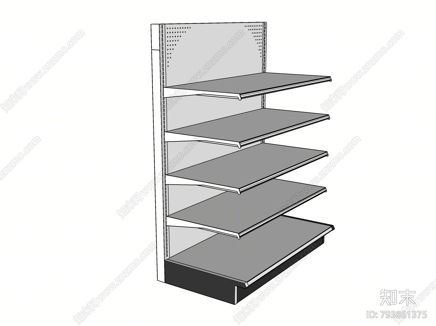 现代货架SU模型下载【ID:793861375】