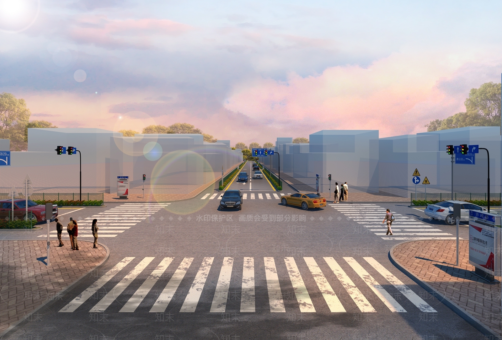 现代马路3D模型下载【ID:693862161】