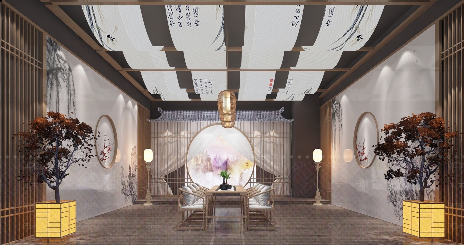 新中式剧本杀空间3D模型下载【ID:993863951】