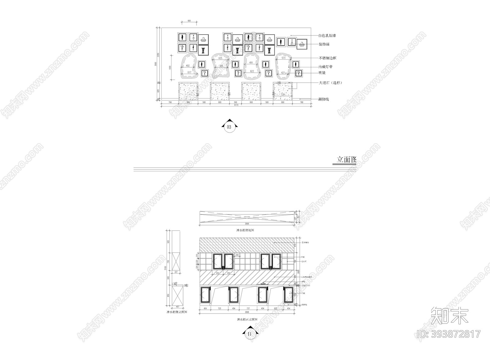 美发区cad施工图下载【ID:393872817】