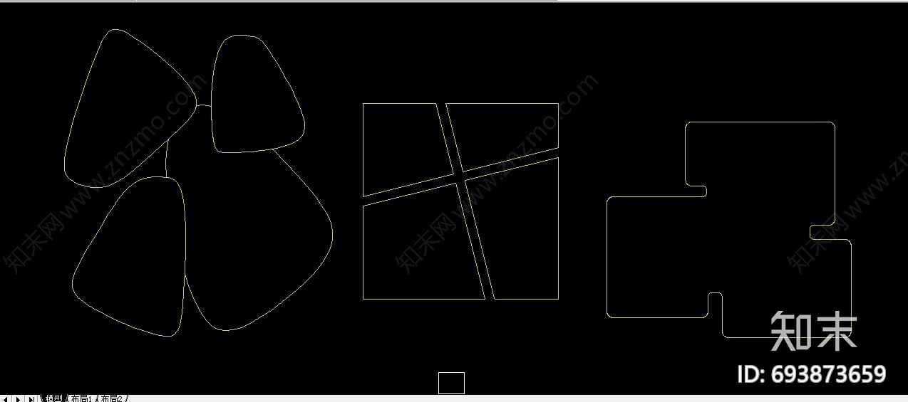 茶几施工图下载【ID:693873659】