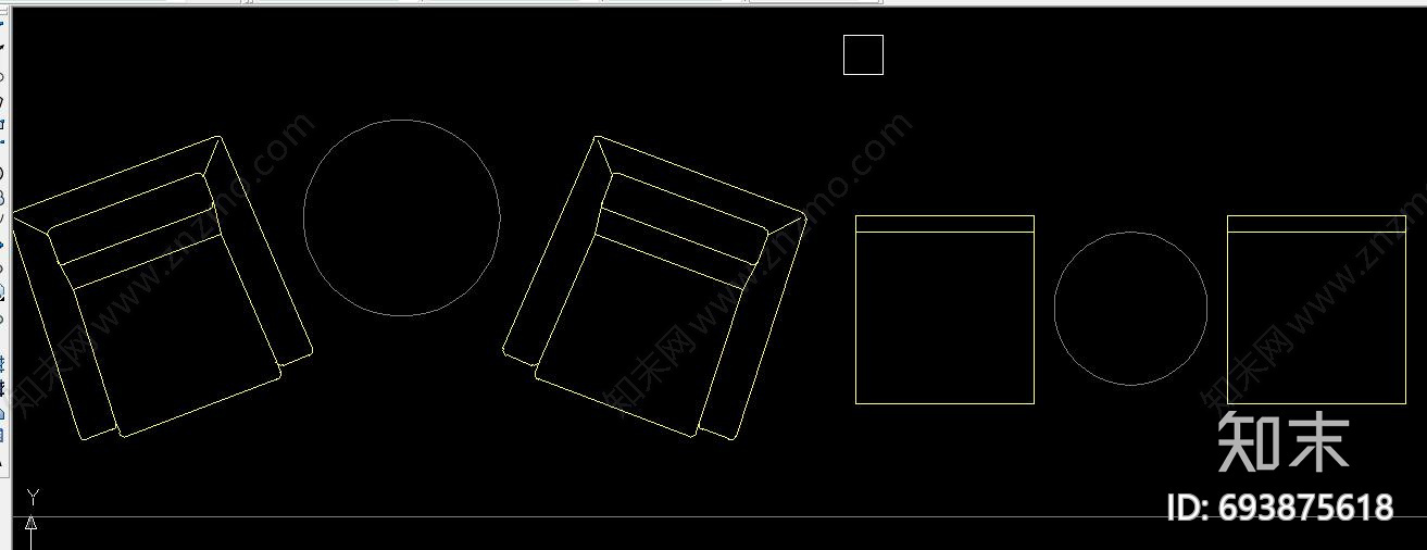 单人沙发cad施工图下载【ID:693875618】