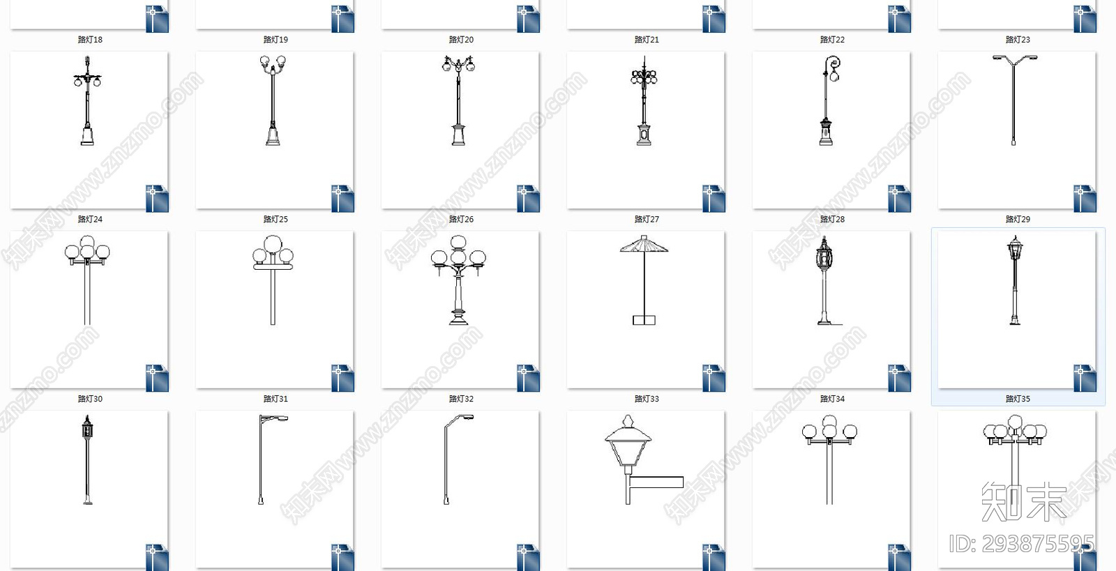 路灯施工图下载【ID:293875595】