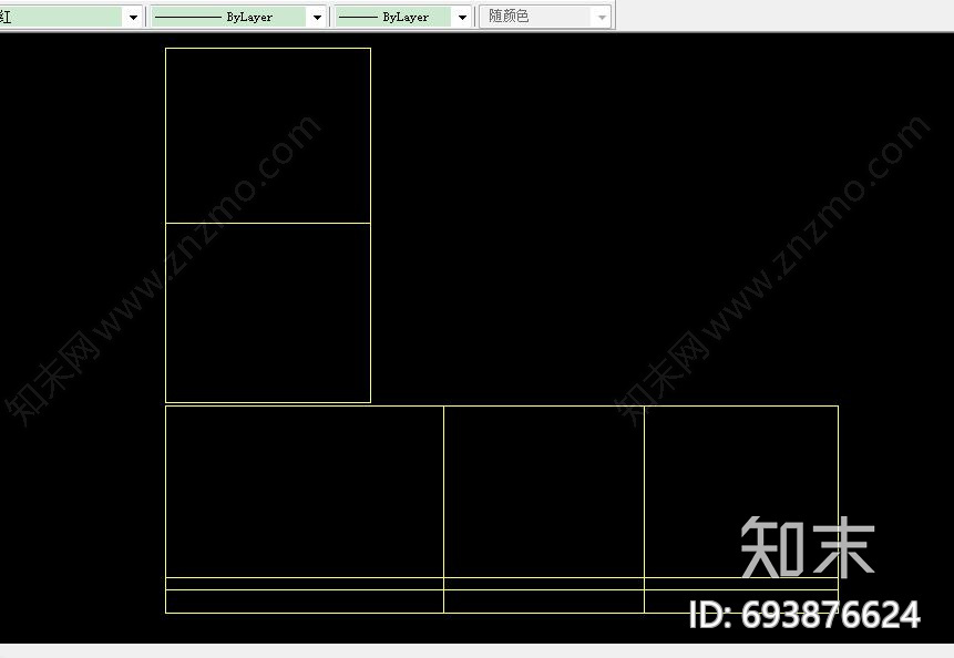 转角沙发cad施工图下载【ID:693876624】