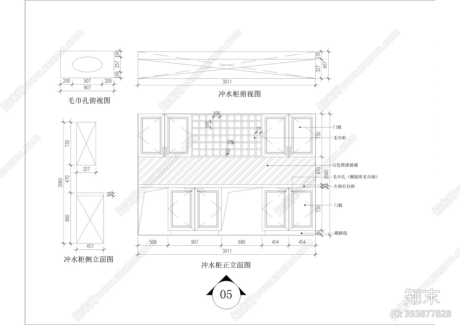 美发区立面cad施工图下载【ID:393877828】