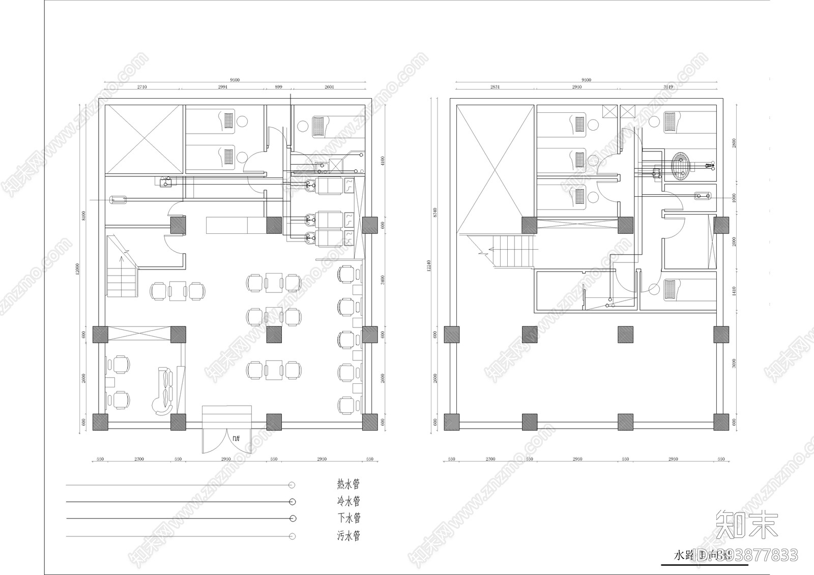 美发店插座施工图下载【ID:393877833】