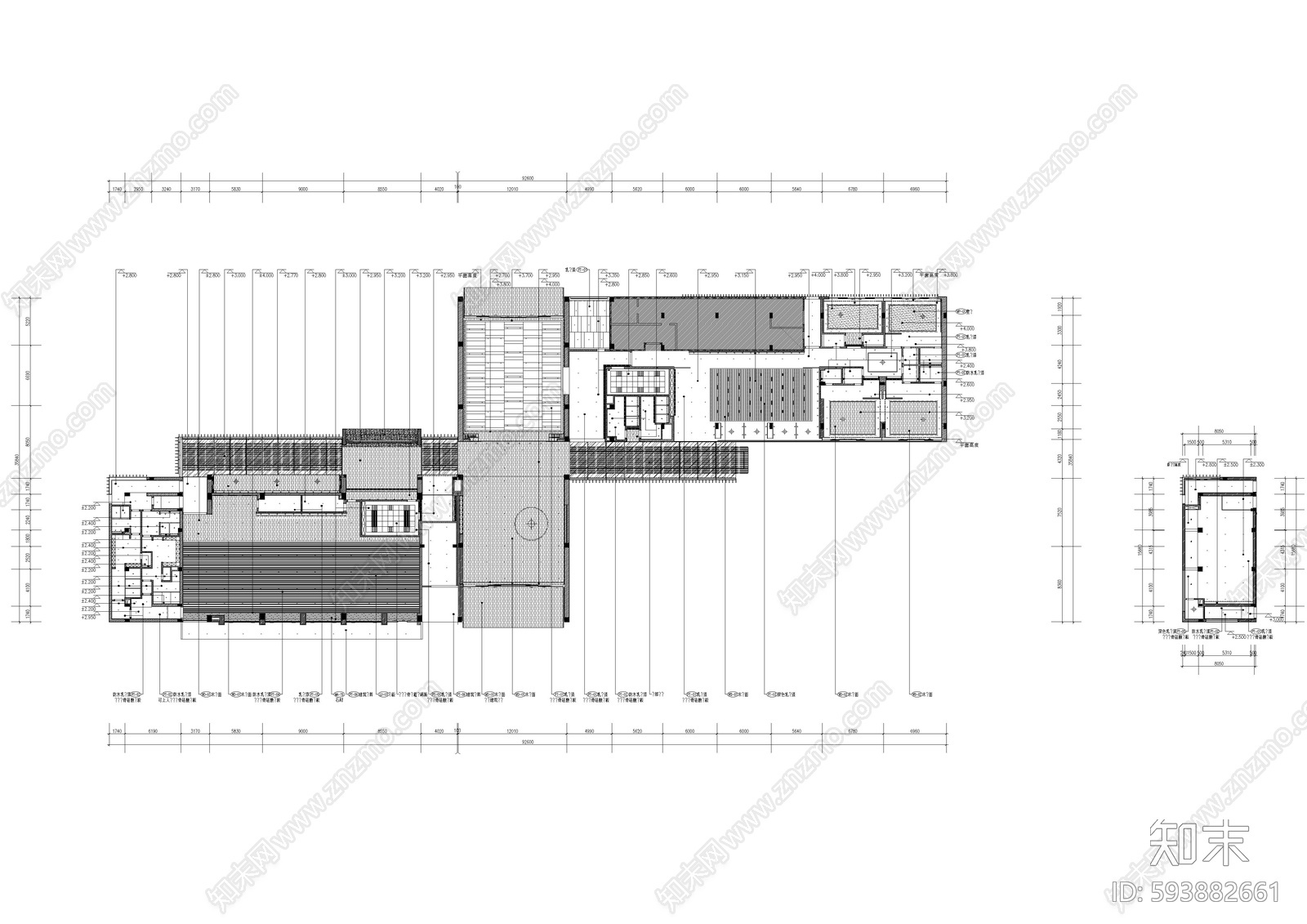 会所cad施工图下载【ID:593882661】