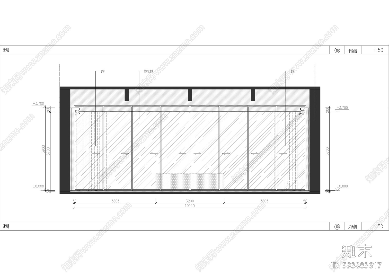 会所公共区域cad施工图下载【ID:593883617】