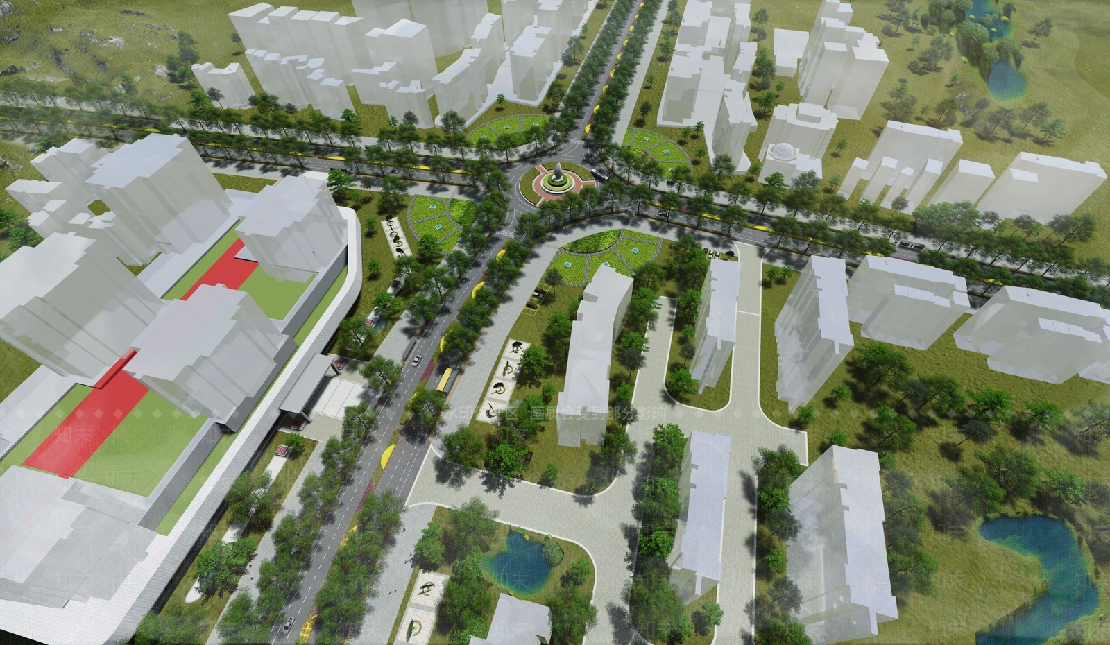 现代道路SU模型下载【ID:993891792】