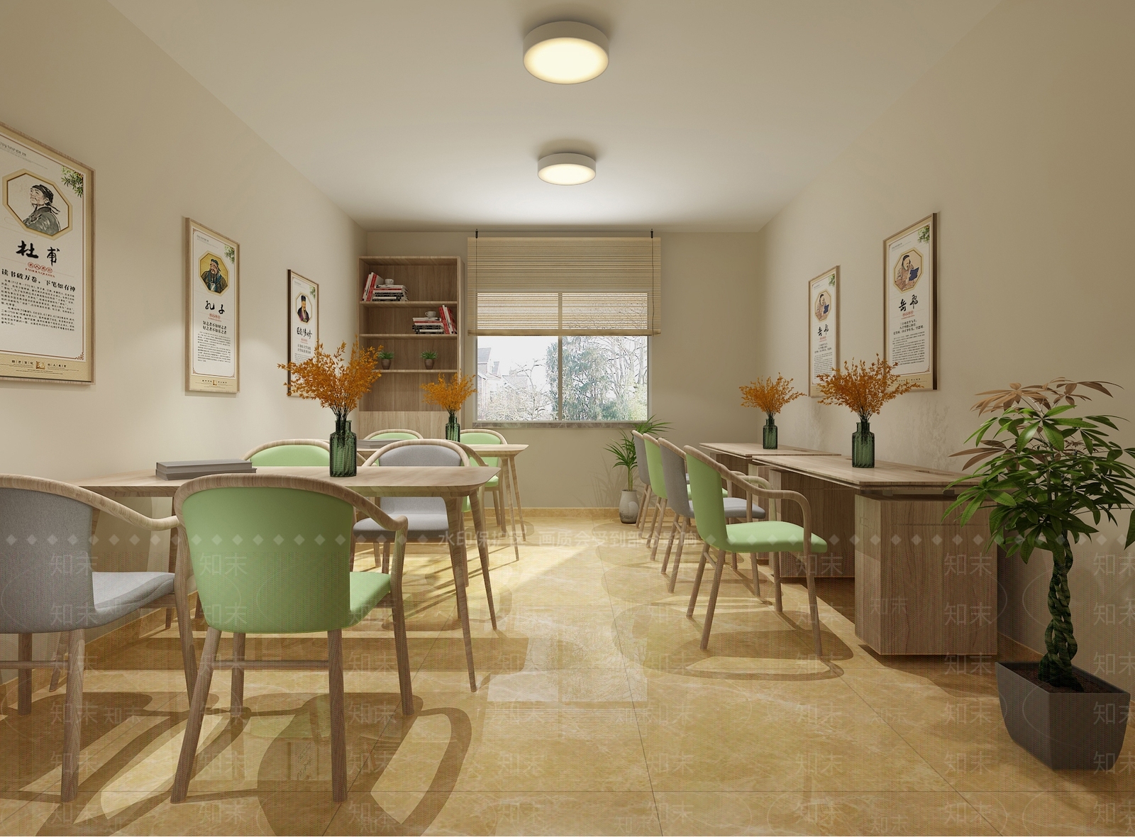 现代图书馆3D模型下载【ID:893899259】