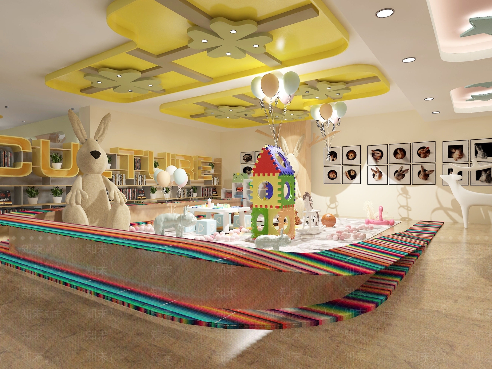 现代风格书店3D模型下载【ID:893921278】