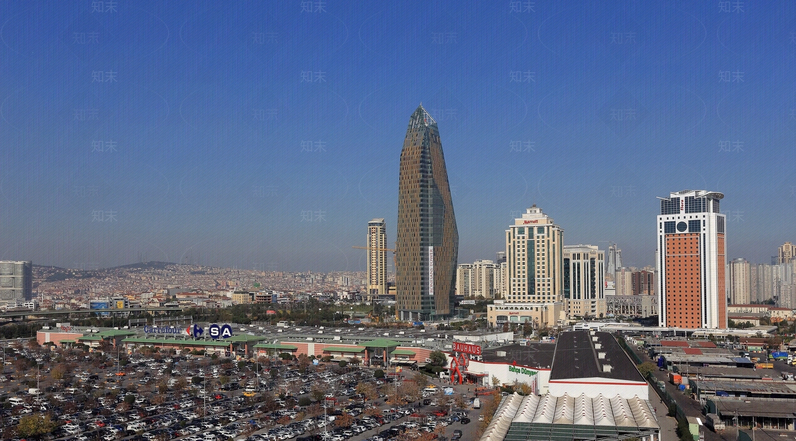 城市晴天外景图贴图下载【ID:193921490】