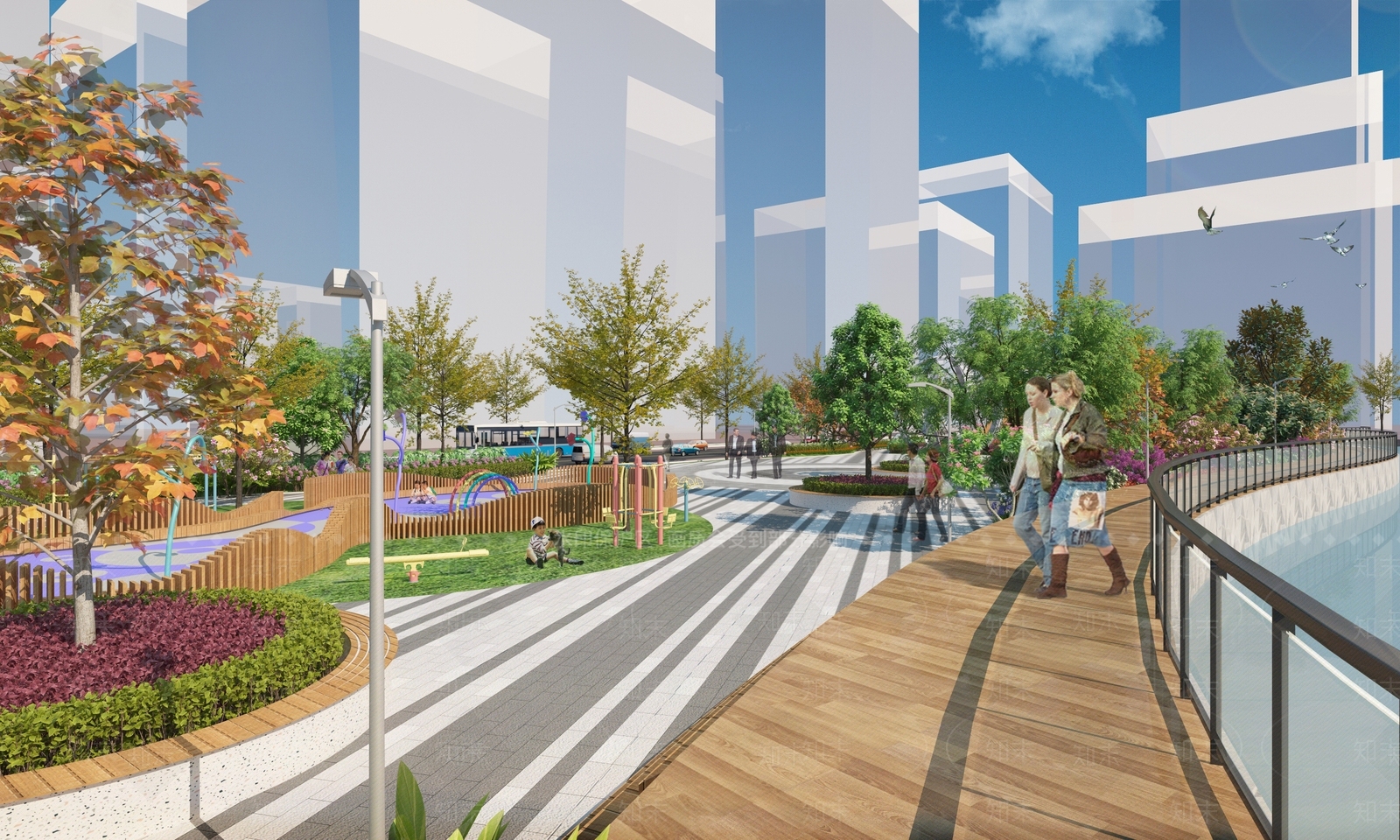 现代观景长廊3D模型下载【ID:993928581】