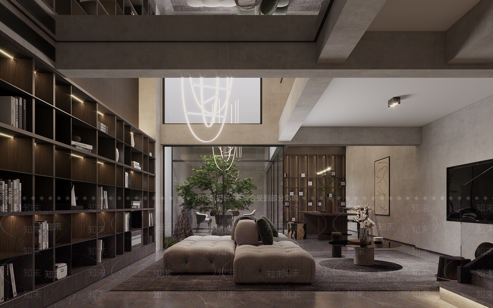现代家居影音室3D模型下载【ID:893949939】