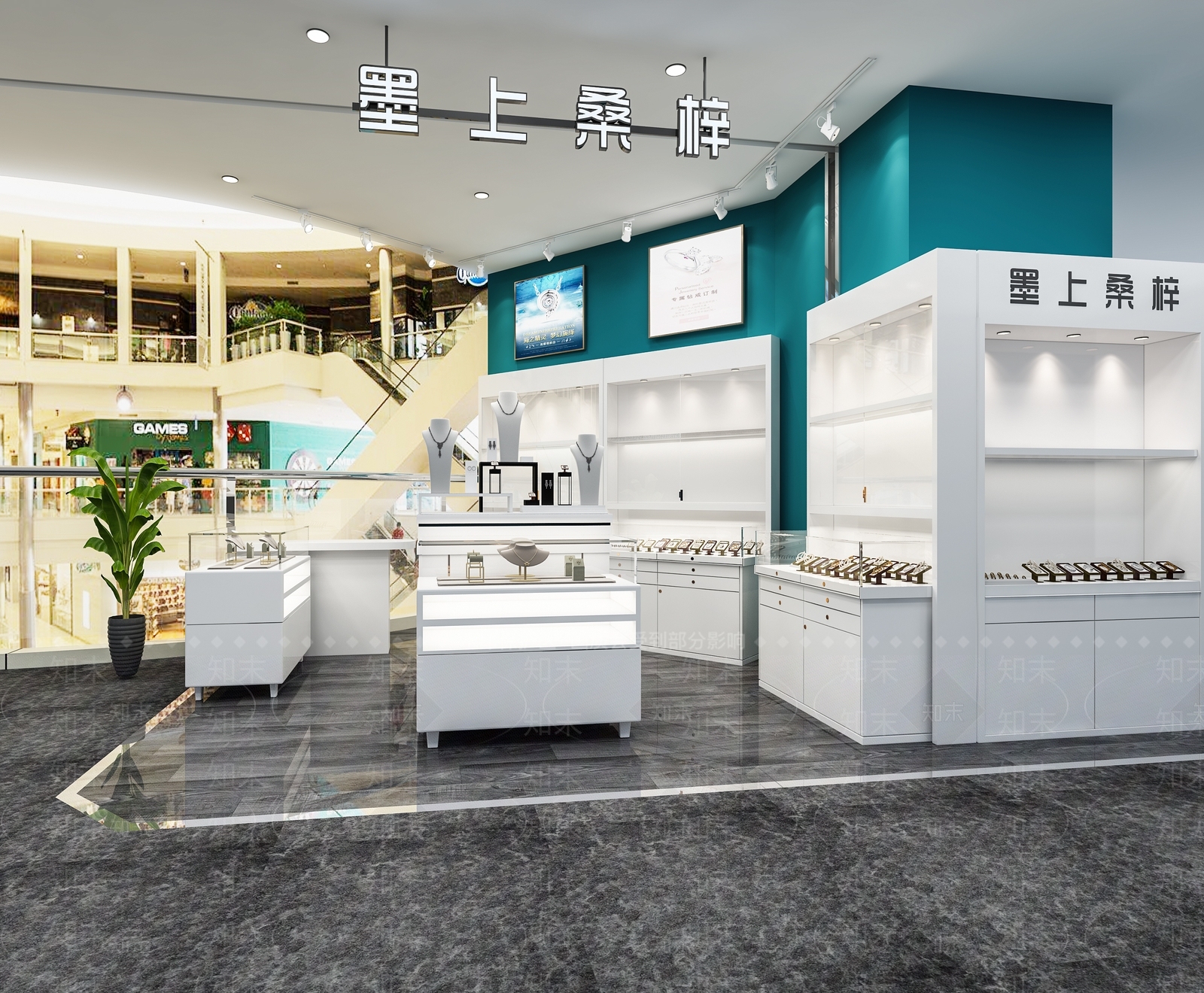 现代珠宝店3D模型下载【ID:594025822】