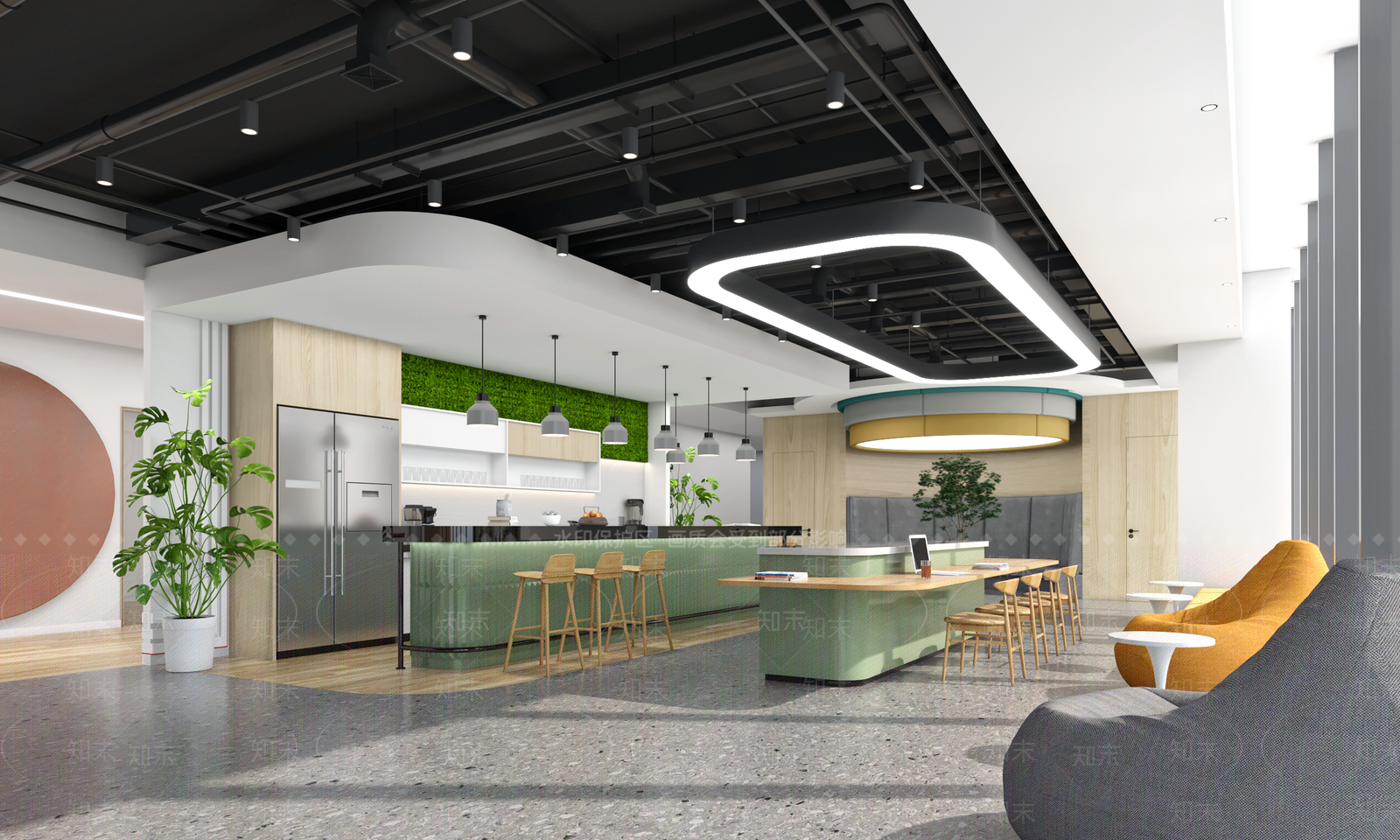 现代奶茶咖啡店前台3D模型下载【ID:994094978】