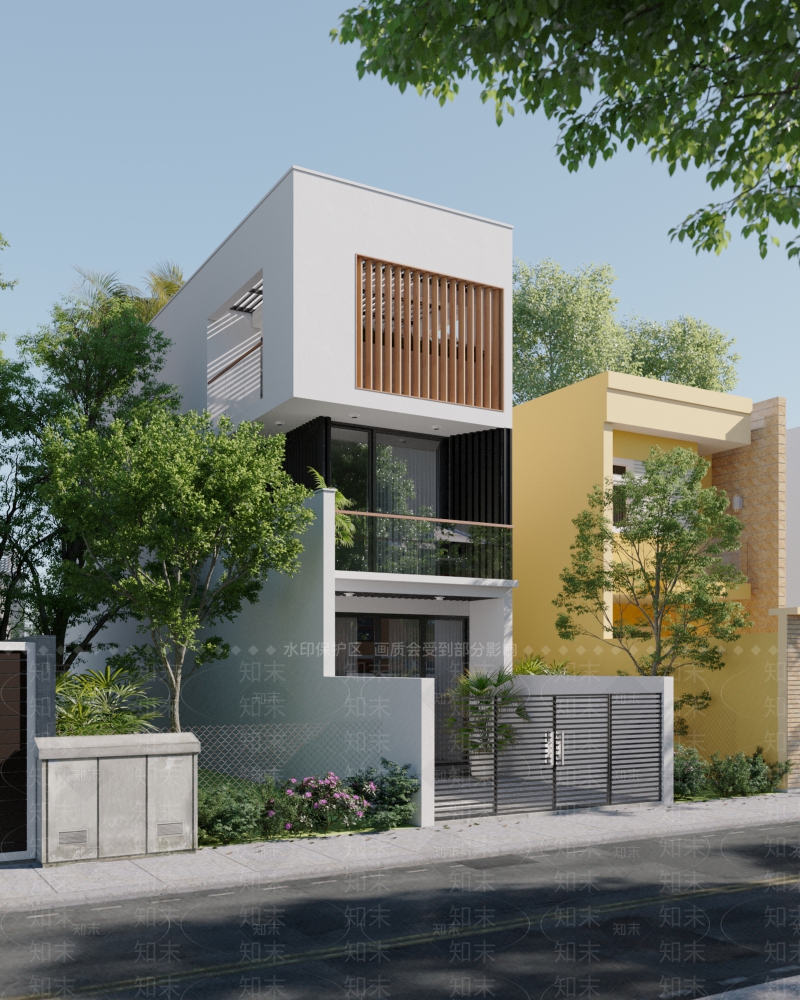 现代别墅3D模型下载【ID:994045837】