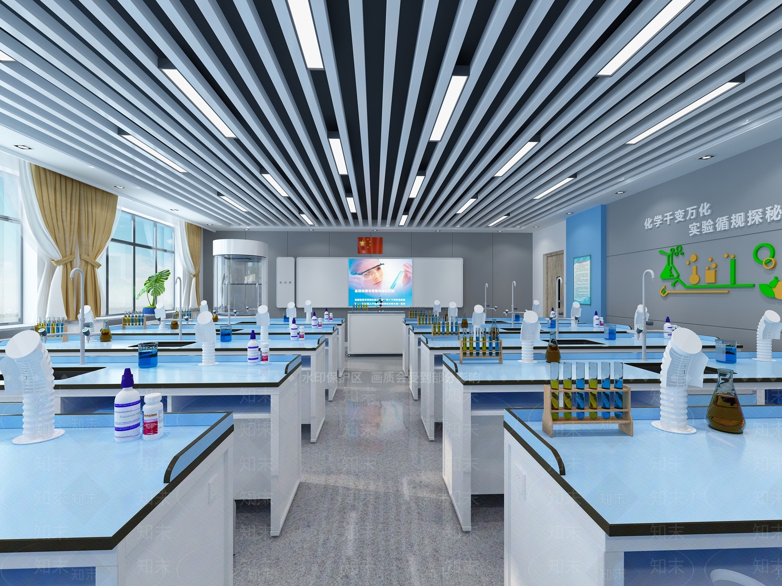 现代化学实验室3D模型下载【ID:594066857】