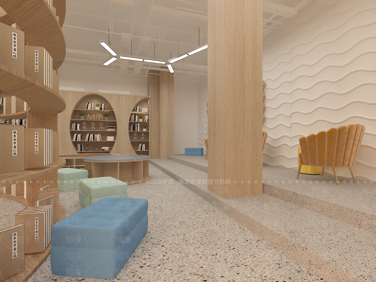 现代风格书店3D模型下载【ID:894073206】
