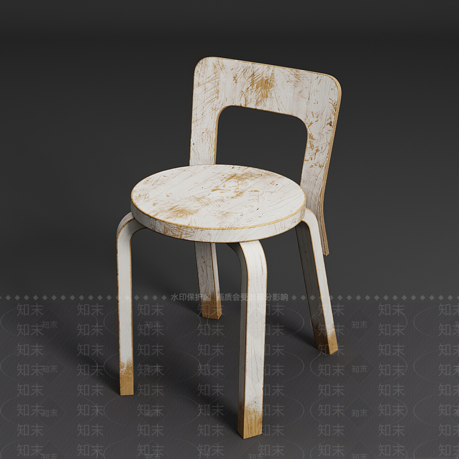 现代儿童椅3D模型下载【ID:394096552】