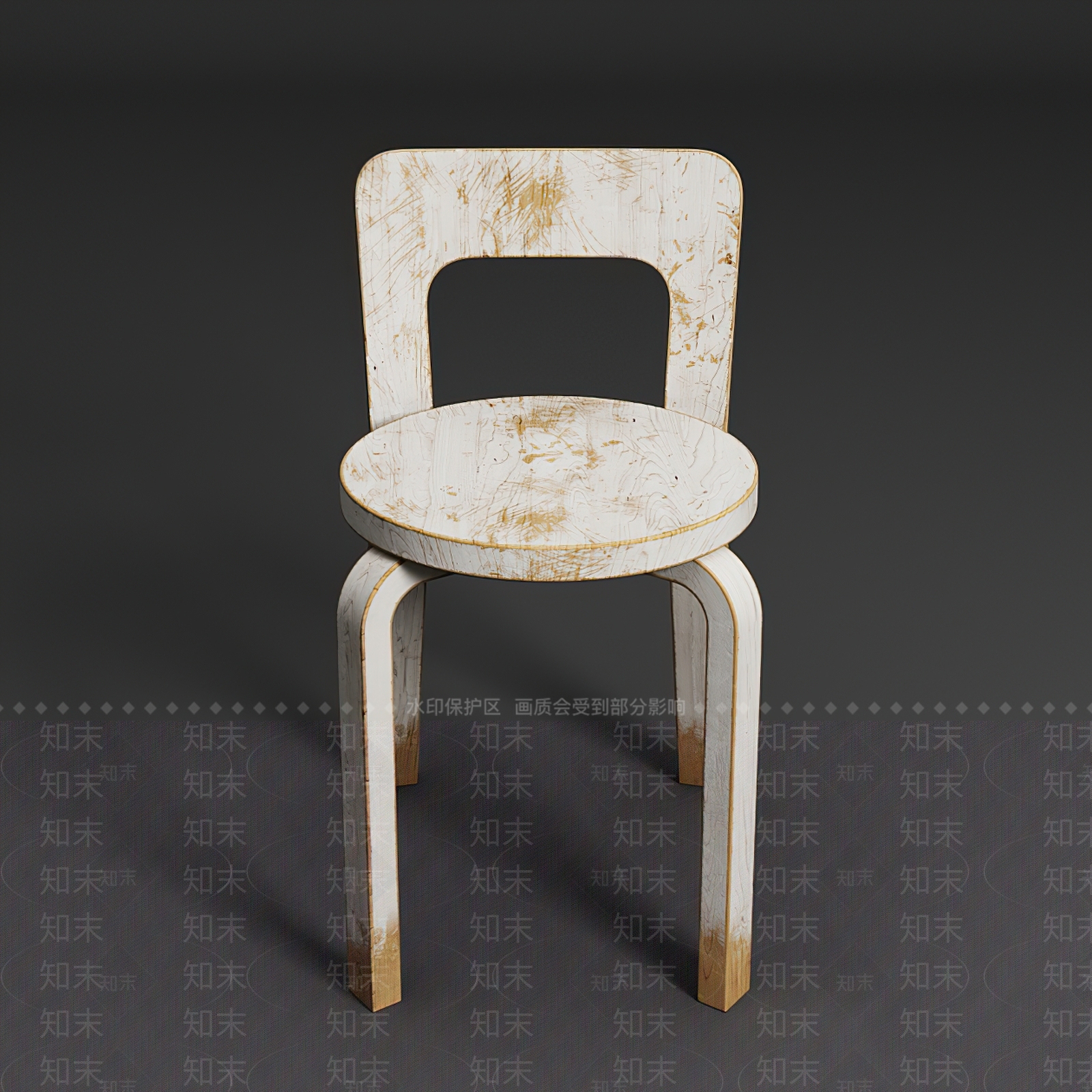 现代儿童椅3D模型下载【ID:394096552】