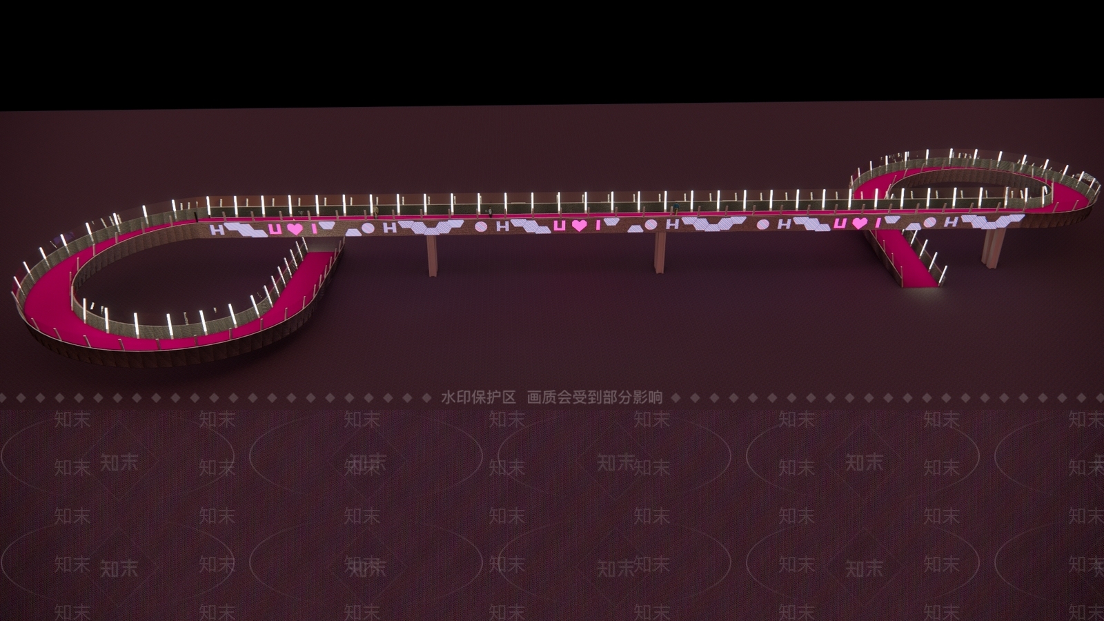 现代旋转天桥SU模型下载【ID:794105764】