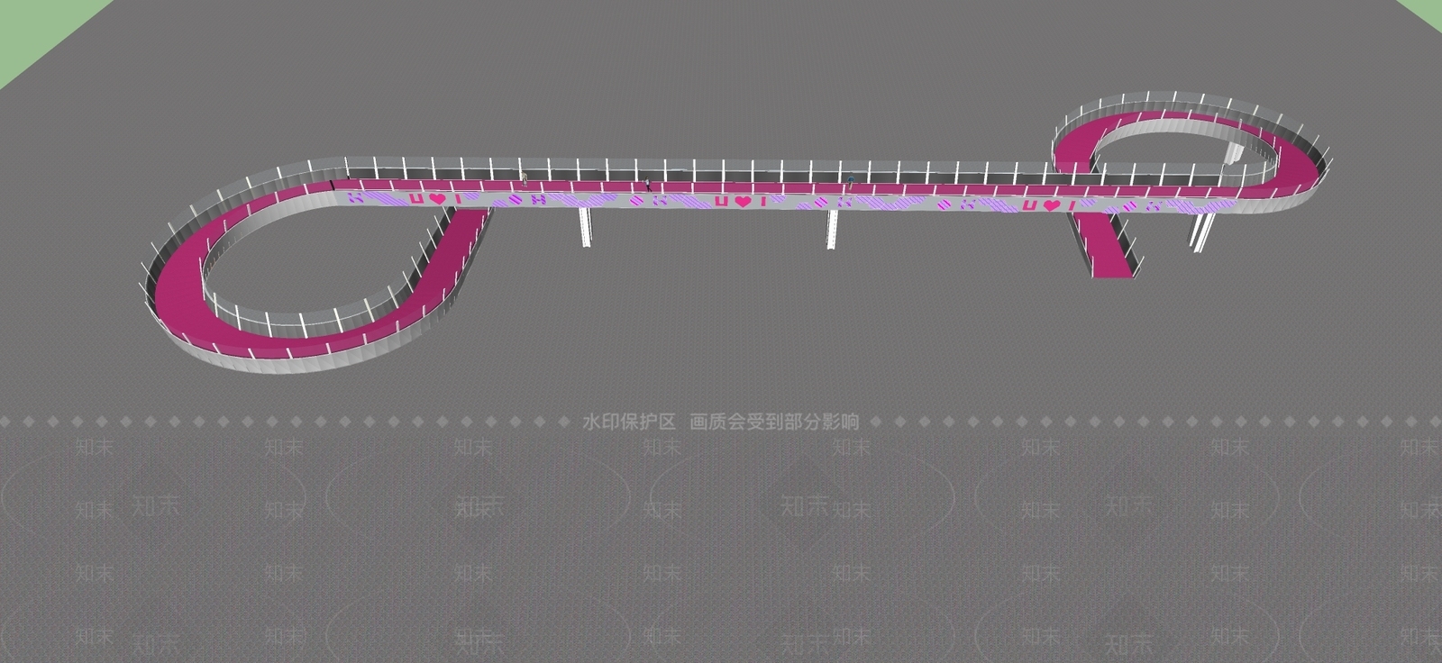 现代旋转天桥SU模型下载【ID:794105764】