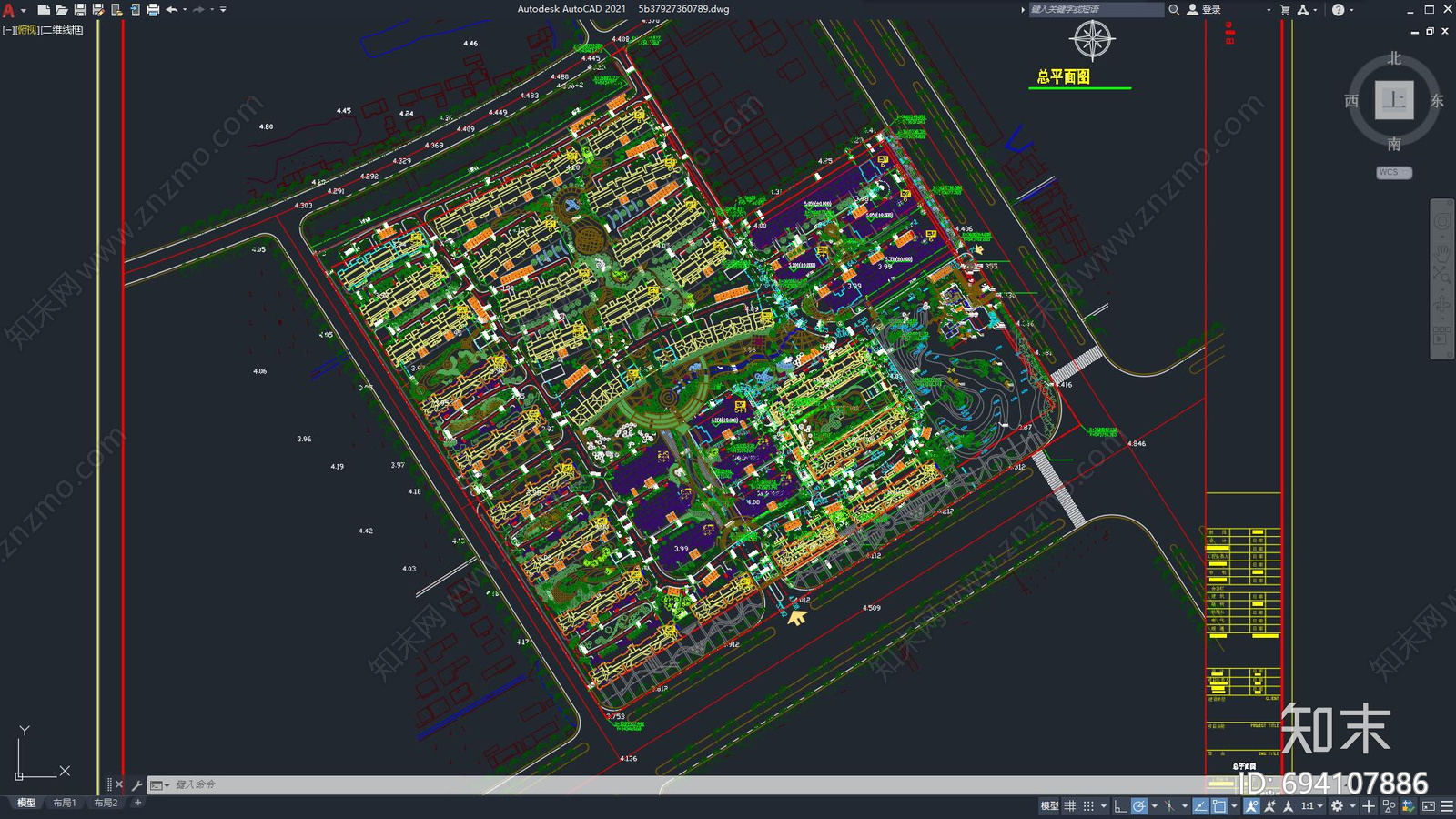 社区建筑施工图下载【ID:694107886】