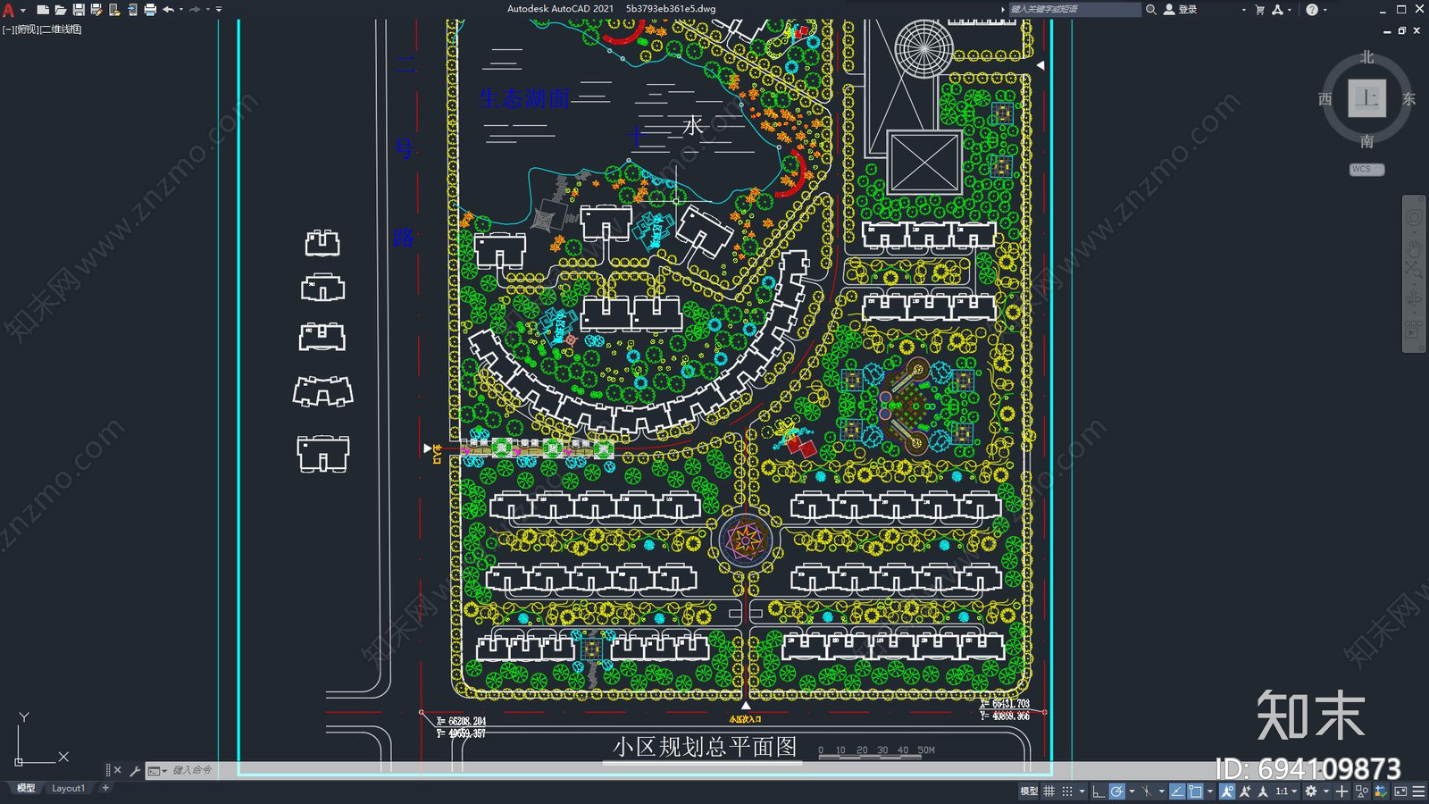 小区楼盘建筑施工图下载【ID:694109873】